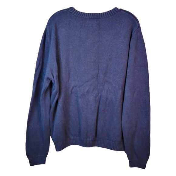 Gap Vintage Y2K Merci Spell Out Embroidered Letterman Style Sweater Men's XXL - Picture 5 of 9